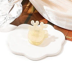 Лимонный шифон Мини-заколки для волос из ацетата целлюлозы лося, аксессуары для волос для женщин и девочек, лимонный шифон, 30x30 мм