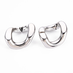 Платина Уф покрытие АБС-пластик соединительные кольца, разъемы для быстрой связи, для изготовления бордюрных цепей, несварные, твист, платина, 39.5x32x12 мм, внутренний диаметр: 24x17.5 мм