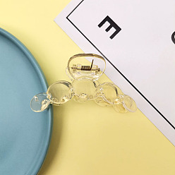 Светлый Золото-желтый Пластиковые заколки для волос с конским хвостом в виде акулы, заколки для волос с когтями для женщин, светлый золотарник желтый, 70 мм