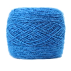 Озёрно--синий Пряжа мохер, для ткачества, вязание крючком, Плут синий, 1.5~2 мм, около 150г/моток