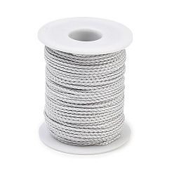 Gainsboro Round Nylon Braided Cord, for Jewelry Beading Making, Gainsboro, 1.6mm, about 45.93 Yards(42m)/Roll