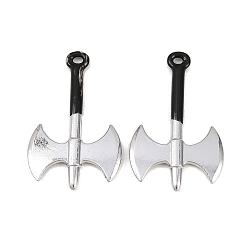 Tool Подвески из эмали и сплава, платина, топор, 40.5x25x3 мм, отверстие : 2.5x1.8 мм