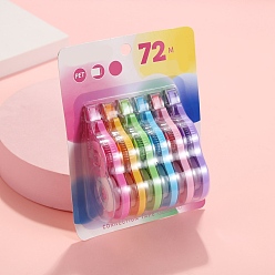 (52) Непрозрачная лаванда Пластиковая корректирующая лента, канцтовары школьные принадлежности, разноцветные, 163x113 мм, 6 шт / комплект