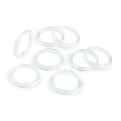 Прозрачный Кольца из натурального агата, окрашенного и нагретого, для женщин, прозрачные, 2.5~3 мм, внутренний диаметр: 17~18 мм