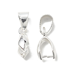 Серебро Ламелирование латуни, долговечный, без кадмия и без свинца, серебряные, 12x4 мм, штифты : 0.7 мм, отверстие : 6x4 мм