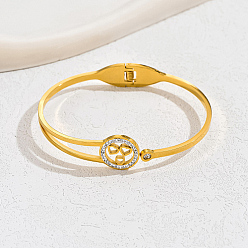 Сердце 201 из нержавеющей стали манжеты браслеты, золотые, сердце, широк: 15 мм, внутренний диаметр: 2-3/8 дюйм (6 см)