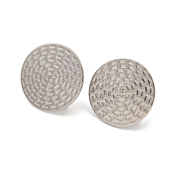 Нержавеющая Сталь Цвет Антикоррозийные 304 серьги из нержавеющей стали, цвет нержавеющей стали, 15x15 мм, отверстие : 2.5 мм, штифты : 0.8 мм