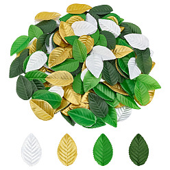 (52) Непрозрачная лаванда 640шт 4цвета полиэстер искусственный лист, Новогоднее украшение, разноцветные, 55x34x0.1 мм, 160 шт / цвет