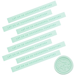 Аквамарин Сургучные палочки, без фитилей, для сургучной печати, со словом, аквамарин, 99x10x10 мм