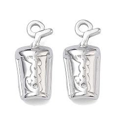 Нержавеющая Сталь Цвет 304 подвески из нержавеющей стали, кукольный шарм, цвет нержавеющей стали, 20x9x4.5 мм, отверстие : 2 мм