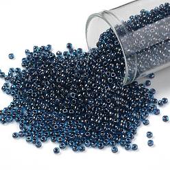 (294) Inside Color Blue Raspberry Toho runde Rocailles, japanische Rocailles, (294) Innenfarbe blaue Himbeere, 11/0, 2.2 mm, Bohrung: 0.8 mm, über 1110pcs / Flasche, 10 g / Flasche