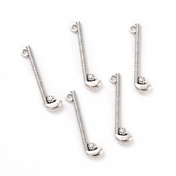 Античное Серебро Сплавочные подвески тибетского стиля, клюшка для гольфа, античное серебро, 32x12x3.5 мм, отверстие : 1.8 мм, 100 шт / пакет