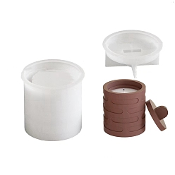 Белый Колонна diy силиконовые подсвечники формы, формы для литья смолы, для уф-смолы, пищевой, белые, 80x76 мм