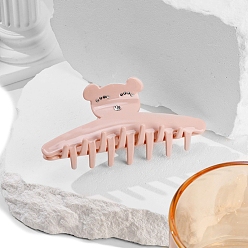 Розовый Заколки для волос в форме когтей из ацетата целлюлозы, аксессуары для волос со стразами для женщин и девочек, медведь, туманная роза, 99x40 мм