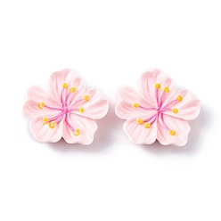 лаванда Кабошоны из смолы, цветок, лаванда, 27x29.5x7.5 мм