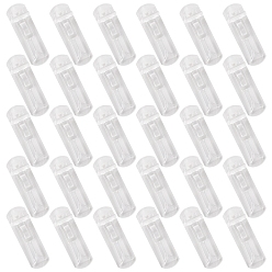 Clear Gorgecraft 30Pcs Plastic Wardrobe Holder Accessories, Rectangle, Clear, 57x18x22mm