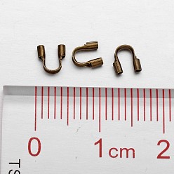 Antique Bronze Brass Wire Guardian and Protectors Antique Bronze, 5x4x1mm, Hole: 0.5mm