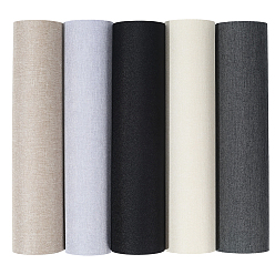 Mixed Color 10Pcs 5 Colors Linen Fabric Book Covers, Rectangle, Mixed Color, 350x300x0.3mm, 2pcs/color