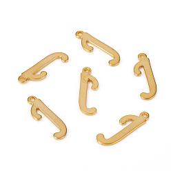 Letter J 201 подвески из нержавеющей стали, лазерная резка, буквы, золотые, letter.j: 16.5x5x1.2 мм, отверстие : 1 мм