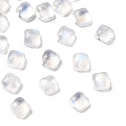 Rainbow Moonstone Натуральный радужный лунный камень класса АА кабошоны, квадратный, 3.8~4x3.8~4x2 мм