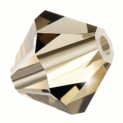 40010 Black Diamond Хрустальные бусины preciosa®, чешский хрусталь, биконус(451 69 302 рондель), 40010 черный бриллиант, 5 мм, отверстие : 1 мм
