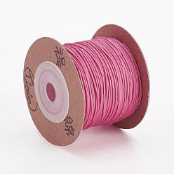 Flamingo Nylon Cords, String Threads Cords, Flamingo, 1mm, about 54.68~59.05 yards(50~54mm)/roll