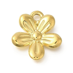 Золотой 304 подвески из нержавеющей стали, цветочный шарм, золотые, 23x21.5x3 мм, отверстие : 3 мм