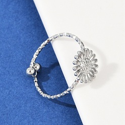 Нержавеющая Сталь Цвет 304 из нержавеющей стали манжеты кольца, цветок, цвет нержавеющей стали, 10x10 мм, внутренний диаметр: 17 мм