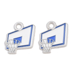 Платина Подвески из эмали и сплава, без кадмия и без свинца, спортивные темы, платина, 20.5x19x1 мм, отверстие : 2.5 мм