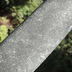 Серебро Блестящие фактурные ткани из искусственной кожи, поделки товары для рукоделия, серебряные, 33x20 см