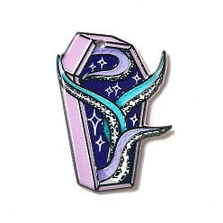 Другие Печатные акриловые подвески, очарование темы осьминога, Хэллоуин, гроб узор, 35x23.5x2.5 мм, отверстие : 1.8 мм