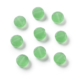 Светло-зеленый Имитация Австрийские кристаллические шарики, к 9 стекло, круглые, граненые, светло-зеленый, 8x5 мм, отверстие : 1 мм