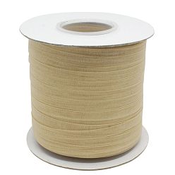 Светло-коричневый Полиэстер органза лента, загар, 1/8 дюйм (3 мм), 800 ярдов / рулон (731.52 м / рулон)