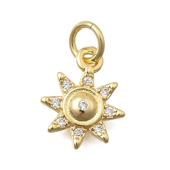 Звезда Латунные микро проложить кубического циркония прелести, без кадмия и без свинца, реальный 18 k позолоченный, стойки покрытие, долговечный, с целью перехода в кольце, звезда, 12x10x2 мм, отверстие : 3.2 мм