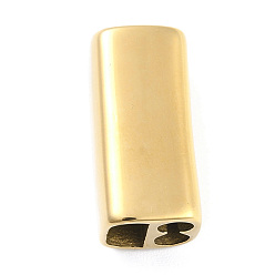 Golden Ion Plating(IP) 304 Stainless Steel Multi-strand Links, Cuboid, Golden, 24x10.5x11.5mm, Hole: 8x4.5 & 4mm