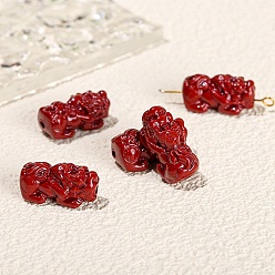 Pi Xiu Ручной киноварь шарики, красные, Pi Xiu, 19x9 мм