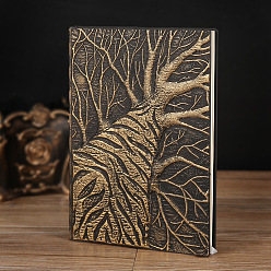 Светло-коричневый Блокнот из искусственной кожи, а5 журнал древовидных рисунков, для школьных канцелярских принадлежностей, загар, 215x145 мм