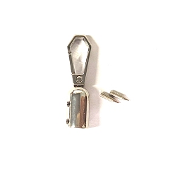 Platinum Zinc Alloy Bag Dog Buckle Trigger Clips, Snap Hook Lobster Clasps Buckles, Platinum, 46x8mm