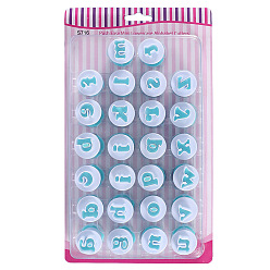 Темно-Голубой Пластиковые печенья, формы для печенья с алфавитом, инструмент для выпечки бисквитов, Письмо ~ Z, глубокое синее небо, 32x29 мм