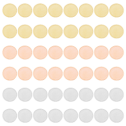 (52) Непрозрачная лаванда 48шт. 3 цвета медные, алюминиевые и латунные листы, медный диск, плоско-круглые, разноцветные, 12x0.5 мм, 16 шт / цвет