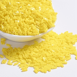 (QTL404) Opaque Yellow MIYUKI Quarter TILA Beads, Japanese Seed Beads, 2-Hole, (QTL404) Opaque Yellow, 5x1.2x1.9mm, Hole: 0.7mm, about 24000pcs/500g