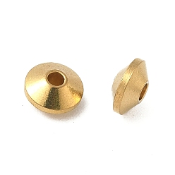 Без Покрытия Spacer бисер латунные, рондель, без никеля , сырой (без покрытия), 7x3.5 мм, отверстие : 1 мм