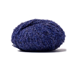 Полуночно-синий Полиэфирная пряжа, для ткачества, вязание крючком, темно-синий, 1~2 мм, около 218.72 ярдов (200 м) / моток