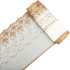 Сиена 6м кружевная отделка, полиэфирная лента для изготовления ювелирных изделий, аксессуары для одежды, цвет охры, 10-1/4 дюйм (260 мм), около 6.56 ярдов (6 м) / комплект