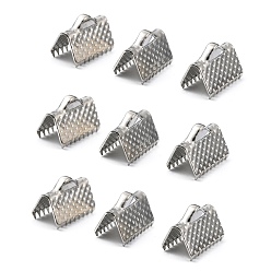 Платина Железо лента обжима концов, без свинца, платина, 10x7 мм, отверстие : 2 мм