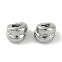 Платина Латунные бусины, без кадмия, без никеля и без свинца, колонка, платина, 4.5x3.5 мм, отверстие : 2 мм