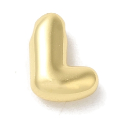 Letter L Brass Pendants, Long-Lasting Plated, Real 18K Gold Plated, Letter L, 10x7x3.5mm, Hole: 1.4mm