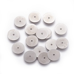 Нержавеющая Сталь Цвет Устойчивые к потускнению 316 хирургические шарики из нержавеющей стали, Heishi бусы, Плоский круглый / диск, цвет нержавеющей стали, 10x0.3 мм, отверстие : 1 мм