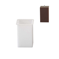 Квадрат Силиконовые формы для свечей своими руками, формы для литья смолы, для уф-смолы, изготовление ювелирных изделий из эпоксидной смолы, квадратный, 50x50x72 мм