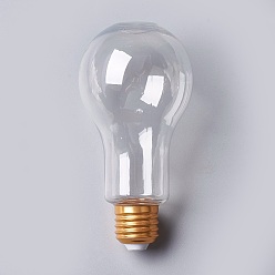 Oro Bombilla de plástico creativo en forma de botella, la decoración del hogar, decoración de fiesta, dorado, 13.6x6.8 cm, capacidad: 200 ml (6.76 fl. oz)